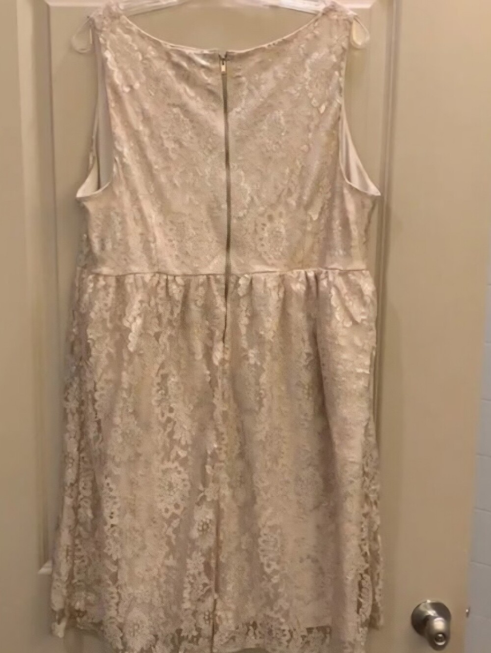 GOLDEN GODDESS Torrid Retro Vintage Cream  Babydoll Dress. Size 16 - Picture 3 of 7